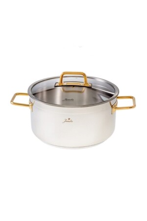 MNZ-Modena 8 Piece Titanium Gold Cookware Set 500 01. 01. 8229 - Jumbo