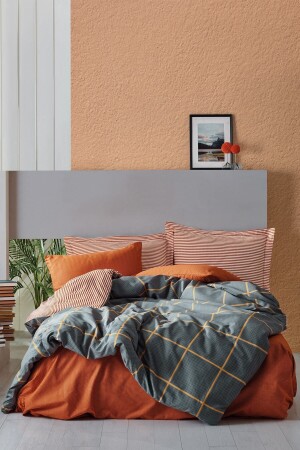 MNZ-Modern Single Duvet Cover Set القرفة القديمة 8680108053027 - Cotton Box