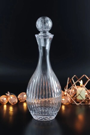 MNZ-Mond-made Carafe Linea Model فاخرة قوط قطرات مع غطاء زجاجي LN. KDM. 012 - Jenisa