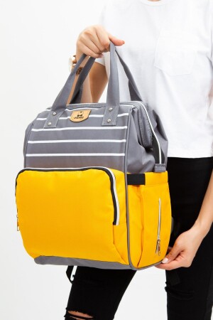 (MNZ-Mother Baby Care Backpack) زجاجة تغذية ترموس مقعد معدنة - Papyon Baby Kids