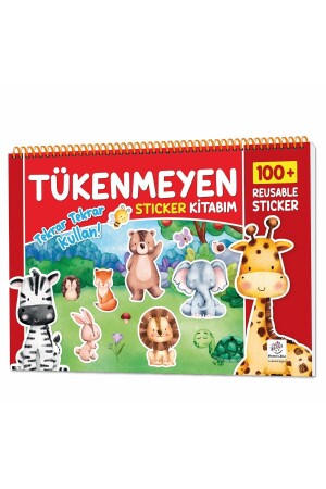 كتاب الملصقات القابلة للتنفش (MNZ-My Inexhaustible Stickers) (100+ ملصقات قابلة لإعادة الاستخدام) - Yükselen Zeka