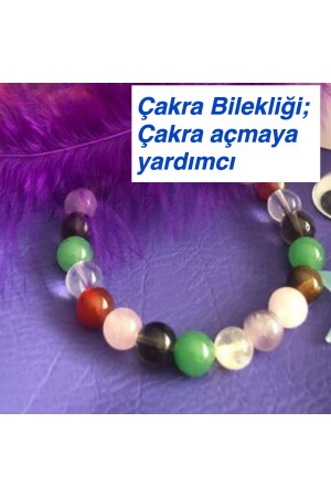 MNZ-Natural Healing Stone-bracelet Chakra فتح المساعدة المقبض - Bircan Yıldırım Niyet Bulutları