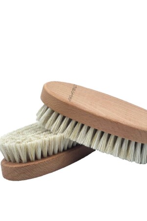 MNZ-Natural Horsehair Cellulite Brush جاف فرشاة التخلص من الشعر الناتج عن الوقاية من الشعر المتزايد - Eratos