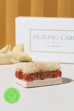 MNZ-Natural Pumpkin Fiber حمار حليب العسل صابون 130 جر علاج05 - Healing Care
