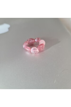 MNZ-Natural Stone Strawberry Quartz Ring - Mineway Design