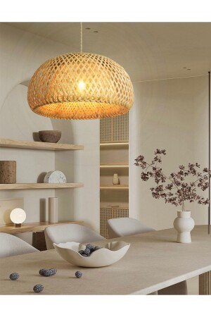 MNZ-Nordic Design شمعة البامبو Wicker شمعة 1. جودة 380mm قطر طازجة طبيعية قطر burenze7003 - burenze