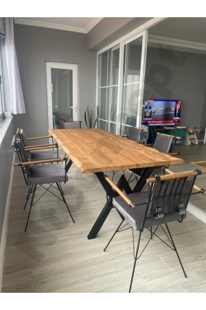 طاولة تناول الخشب الطبيعي من MNZ-Ntconcept - (طول 120 سم-عمق 60 سم-ارتفاع 76 سم) - Nt Concept