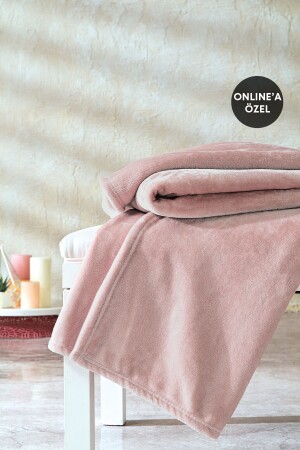 MNZ-Olenna Wellsoft Tv Blanket 140x190 سم - مسحوق - Yataş
