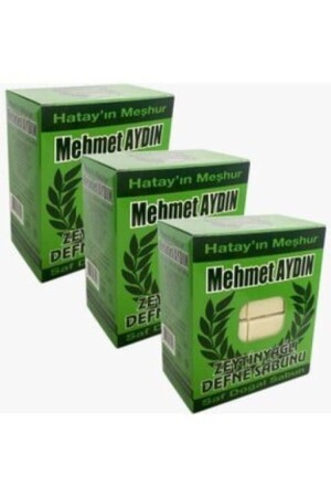 (MNZ-Olive Oil) صابون لوريل 3x950 جرين95007 - Mehmet Aydın