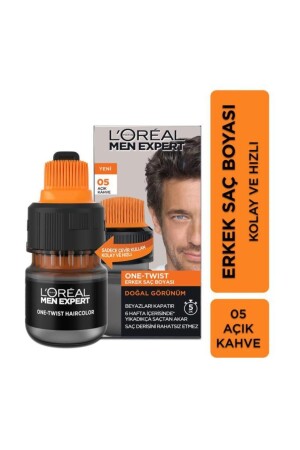 MNZ-One-twist شعر الرجال صبغة خفيفة البني 05 - L'oreal Paris Men Expert
