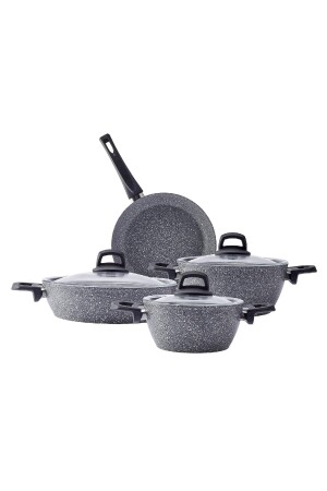 (MNZ-Onyx) 7 قطع غرانيت طباخات مجموعة 600. 15. 01. 2359 - Emsan