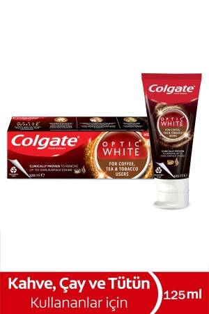 معجون أسنان أبيض من MNZ-Optic للاستعمال في القهوة والشاي والتبغ 125 مل - Colgate