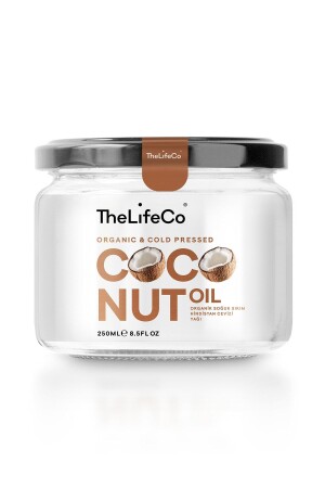 MNZ-Organic، زيت جوز الهند المضغوط بارد 250 مل (مخضراو) PRA-2898876-6638 - TheLifeCo