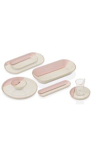 MNZ-Ornella Sorrento 37 قطعة الإفطار مجموعة TAC-4050 - Taç