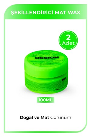 MNZ-Ossion Matte Styling Wax Green 100 مل - Morfose
