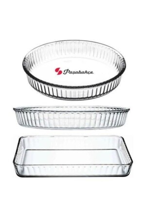 صناديق MNZ-Oven - مجموعة من 3 Fma04596 Fma03121 180 pşb159125-T - Paşabahçe