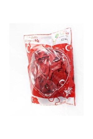 MNZ-pack من 100 بالونات متوسط الحجم على العلم التركي B04002004100 - ATOM BALON
