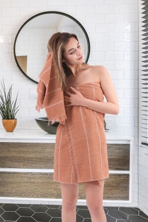 MNZ-Pandora طلاء جاكارد محطم حمام منشفة من 2 - Mariva Home