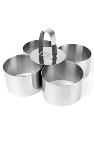 مجموعة من الـ MNZ-Parfait Mold 4 عرض 10 سم عمق 5 سم NARK023 - Nar kalıp