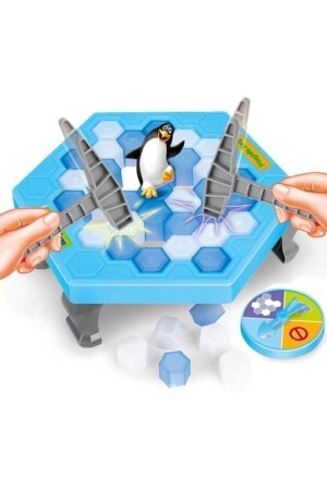 (MNZ-Penguin) تسقط الثلج كسر الثلج لعبة الفخاخة للأطفال لعبة الاستراتيجية - Gökkuşağı
