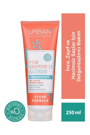 MNZ-Pink غريفروت& زنجبيل مكيفات الحجم للشعر النقي - نباتاتية 250 مليل - Urban Care
