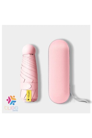 مظلة من نوع MNZ-Pink ذات القياس الخاص (CAPUSULE UMBRELLA) مظلة مع غطاء - blisspremium