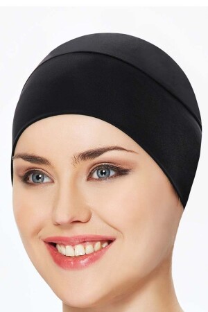 MNZ-Pool Sea Plain Bonnet أسود - Remsa Mayo