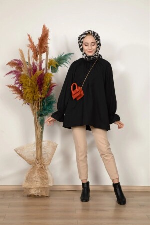 قمصان تونيك من نوع MNZ-Poplin مع أكمام Flounce - Cng Moda