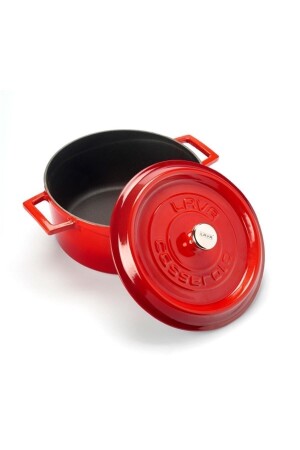 غطاء MNZ-Pot غطاء الحديد الصلب الأحمر 24 Cm 735Vserial 2016ST02122846 - Lava
