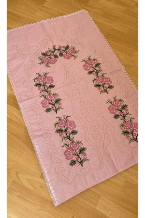 MNZ-Powder* Pink Dowry Box Canvas Etamine Embroidered 100% قطن من القطن - Ayhanhome