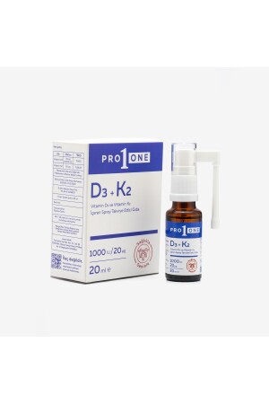 MNZ-PRO 1 ONE D3+K2 مكمل غذائي يحتوي على فيتامين D3 و فيتامين K2 - Pro1one