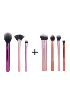 مجموعة فرشاة متعددة الأغراض MNZ-Pro 3-piece - 67 + Pro Basic Makeup Brush Set 4-piece - 69 - Nascita