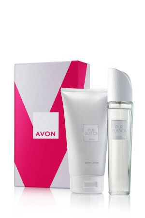 عطر MNZ-Pur Blanca و لوشن الجسم مجموعة هدية - Avon