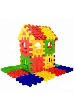 MNZ-Puzzle City 3d مبنى وتصميم كتلة 128 قطعة P12282S6034 - DEDE