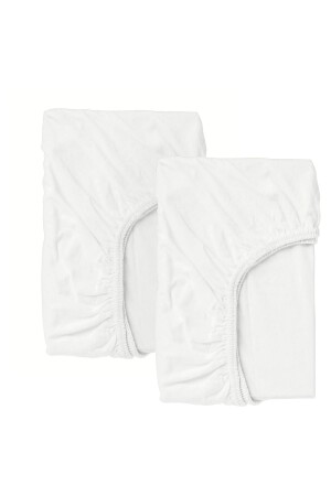 متجر MNZ-Quality 2 قطعة ورقة طفلا مرنة 60x120 سم 100% القطن الأبيض - Ikea