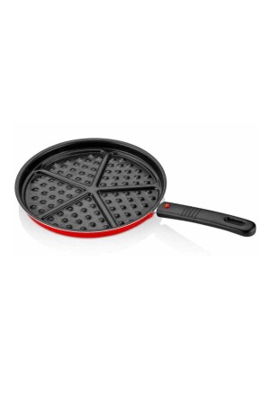 MNZ-Radio Waffle Pan 26 سم مع يد إزالة حمراء 2016ST023123228520 - papilla