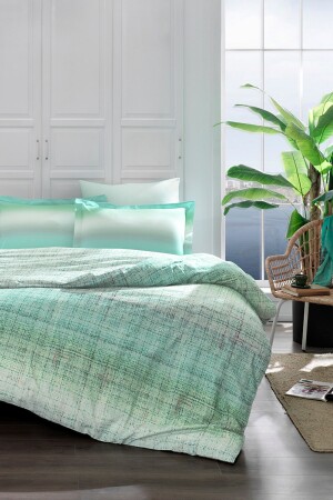 MNZ-Ranforce Duvet Cover Set مضاعفة الانسجة الخضراء ST20925 - Özdilek