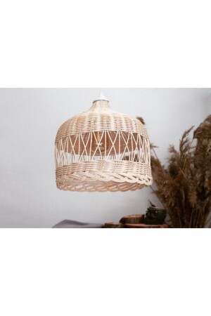 MNZ-Rattan bamboo Wicker شمعير الإضاءة معلق شمعير Bohemavize9472693 - Happy Hands