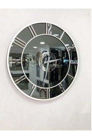 ساعة جدارية مزينة من نوع MNZ-Real Mirrored Decorative Wall Clock (50 سم) 5PAP - harika crown