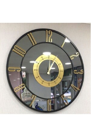 ساعة جدارية مزينة من قِبل MNZ-Real Mirrored Decorative Wall Clock (50 سم) 8PAP - harika crown