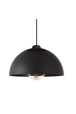 MNZ-Retro Rustic Model عصرية المعدن الواحد مصباح اللومب الأسود Chandelier Cafe LMBDR3506-SVM51B - Lambadar