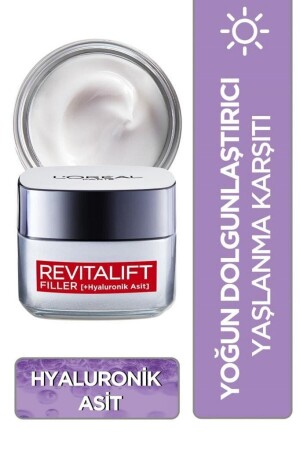 ملء MNZ-Revitalift ملء مكثف التكثيف كريم يوم مضاد للشيخوخة 50 مل - حمض هيلورونيك 3432 - L'Oreal Paris