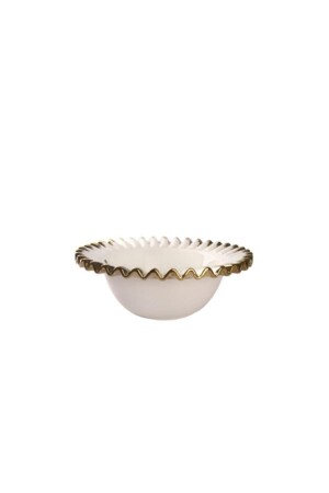 MNZ-Royking Daisy Round Salad Bowl Gold 28 سم - Roy King