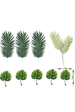 MNZ-Safari Leaf 5 Palm Tree 5 Camel Base وحش زينة زهرة اصطناعية لحفلة عيد ميلاد kdr-palmiye-camel-5 - KozmoParti