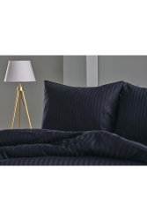 MNZ-Satin Artline Duvet Cover Set أسود - مزدوج 2Q9NTKSTAR0020004 - Doqu Home