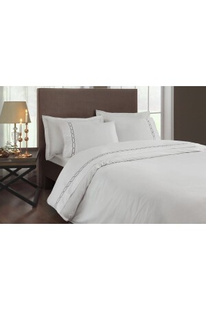 MNZ-Satin Delux غطاء ملابس مزدوجة مجموعة الأنتراكيت الماسية 93570 - Taç