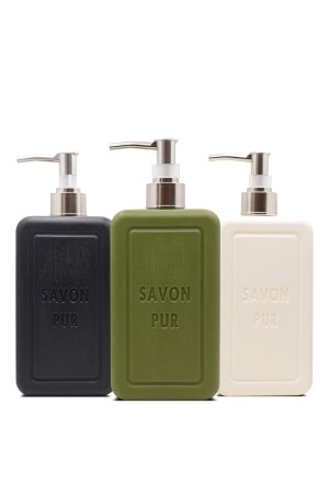 MNZ-Savon Pure فخمة الفيجانية السائل الصابون مخليط حزمة 3 × 500 مل 9019114905003 - Savon de Royal