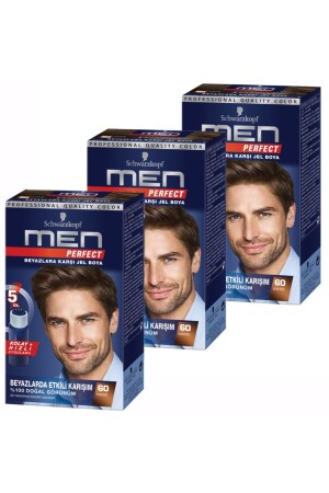 MNZ-Schwarzkopf الرجال مثالي 60 قهوة 3 حزمة P738S4581 - Schwarzkopf