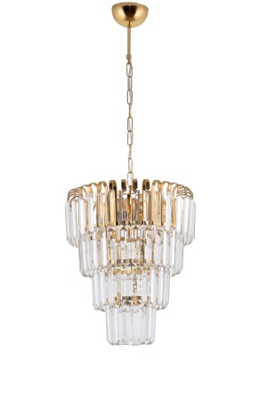 MNZ-Şelale 35 سم 4 طبقة صفراء (ذهبية) معلق الشنادل - Çakır Avize 3700-35SR - Çakır Aydınlatma