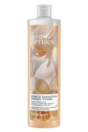 MNZ-Senses مجرد فخمة البريش البيضاء و الفانيلا رائحة كريم غسل 500 مل - Avon